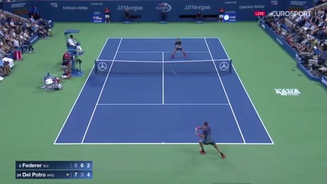 Maestro entzaubert: Del Potros Vorhand-Geschosse lassen Federer verzweifeln Maestro entzaubert: Del Potros Vorhand-Geschosse lassen Federer verzweifeln
