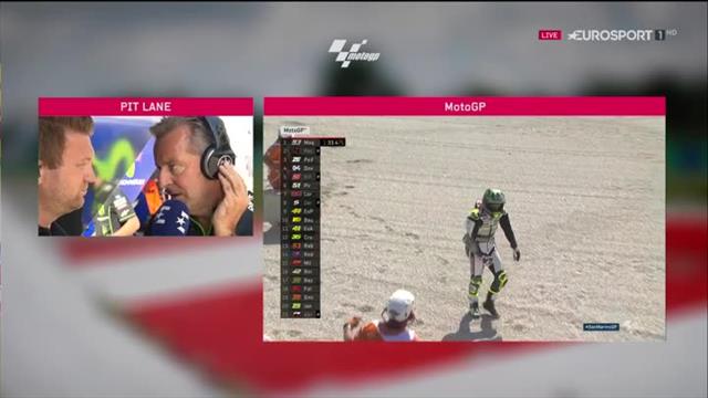 Mit Highspeed ins Aus: Hier fliegt Crutchlow ab Mit Highspeed ins Aus: Hier fliegt Crutchlow ab
