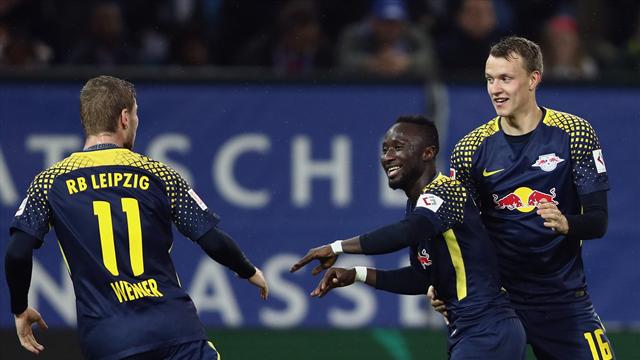 Keita, Werner goals help Leipzig to snap Hamburg's winning start