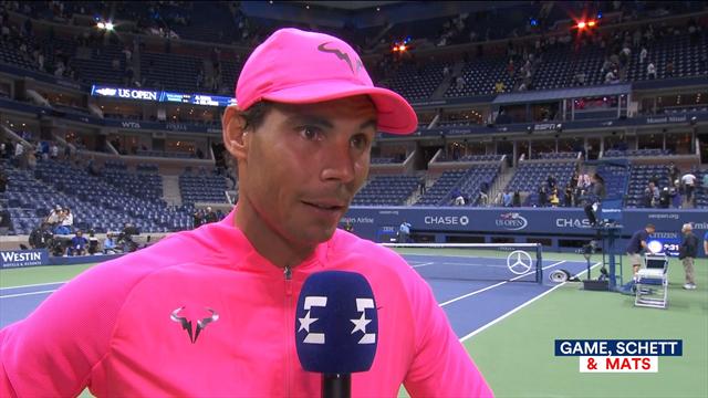 Nadal: "Volevo giocargli sul rovescio, poi ho cambiato tattica alzando il livello" Nadal: "Volevo giocargli sul rovescio, poi ho cambiato tattica alzando il livello"