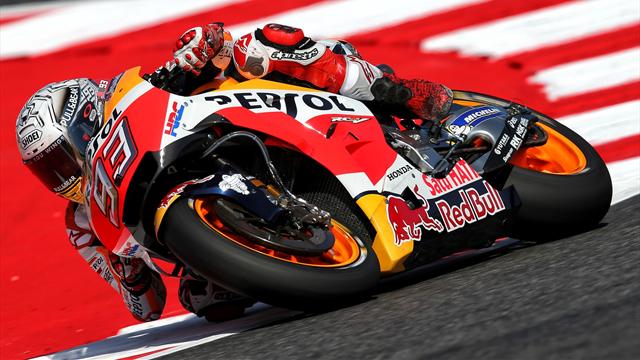Marquez rebounds from Friday crash to top FP3