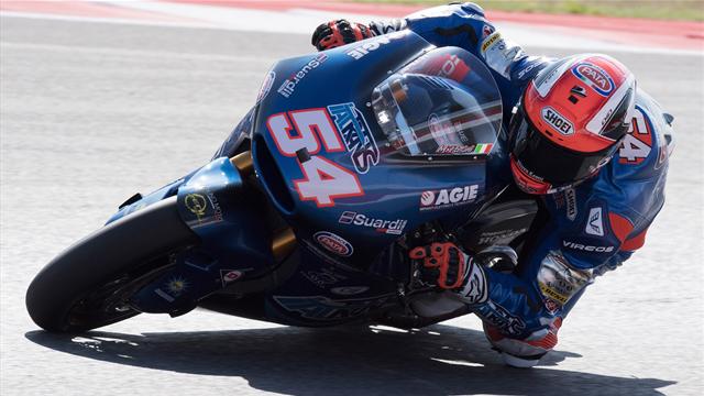 Moto2, Mattia Pasini cala il poker davanti a Morbidelli