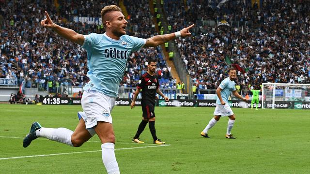 Immobile hat-trick destroys Milan's perfect record