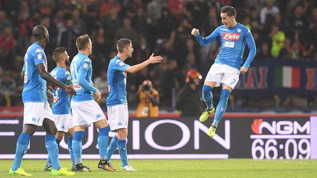 Napoli esagerato: il Bologna se la gioca per un'ora, poi finisce 0-3