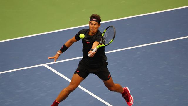 US Open 2017: Nadal consigue el break con un remate espectacular US Open 2017: Nadal consigue el break con un remate espectacular
