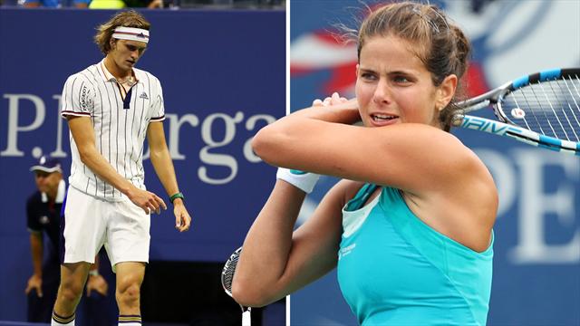 Pleiten und Achtelfinal-Freude! So liefen die US Open für Zverev, Kerber, Görges und Co. Pleiten und Achtelfinal-Freude! So liefen die US Open für Zverev, Kerber, Görges und Co.