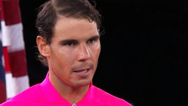 Bewegende Worte von Champion Nadal: "Ich trauere mit den Opfern" Bewegende Worte von Champion Nadal: "Ich trauere mit den Opfern"