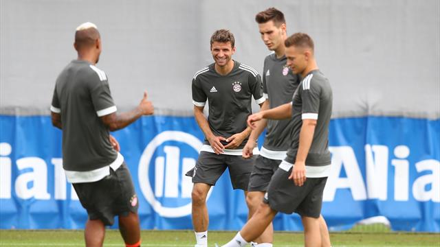 Vor Champions-League-Auftakt beim FC Bayern von schlechter Laune keine Spur Vor Champions-League-Auftakt beim FC Bayern von schlechter Laune keine Spur