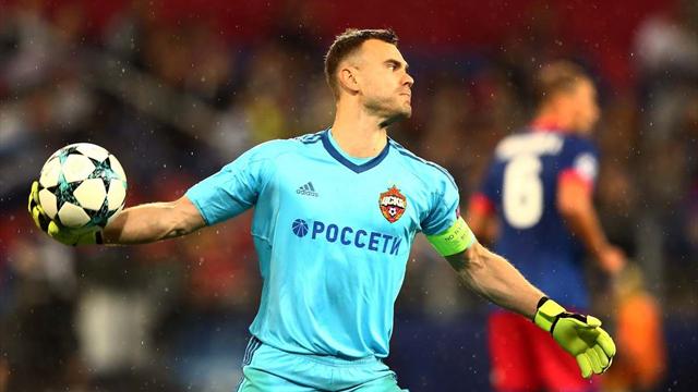 Акинфеев пропустил в 40-м подряд матче группового этапа Лиги чемпионов