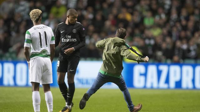 UEFA charge Celtic over fan invading pitch against PSG