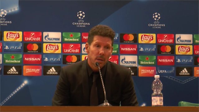 Simeone: "Piano per la partita quasi perfetto; Roma grandissima squadra" Simeone: "Piano per la partita quasi perfetto; Roma grandissima squadra"