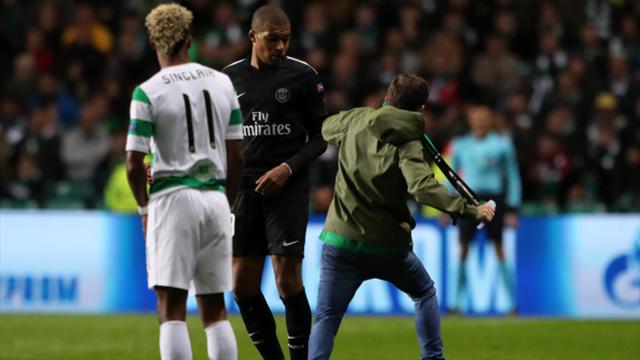 Tifoso tenta aggredire Mbappé, la Uefa apre un procedimento contro il Celtic