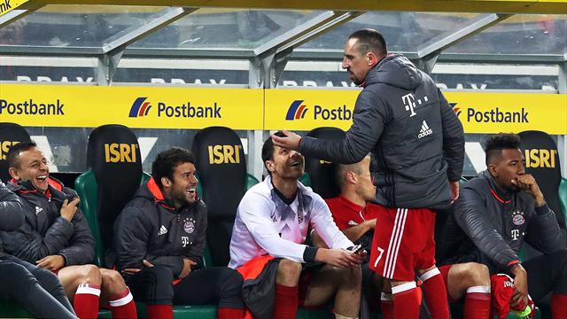 Die Auswechslungs-Ausraster des Franck Ribéry Die Auswechslungs-Ausraster des Franck Ribéry