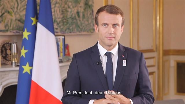 Macron : "Tout un pays est derrière ces Jeux" Macron : "Tout un pays est derrière ces Jeux"