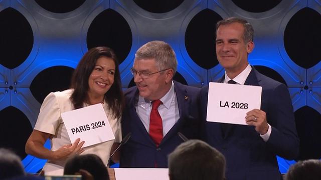 Paris 2024, Los Angeles 2028 : Revivez l'annonce historique de Thomas Bach Paris 2024, Los Angeles 2028 : Revivez l'annonce historique de Thomas Bach