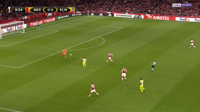 Le magnifique lob de 40 mètres de Cordoba (Cologne) face à Arsenal