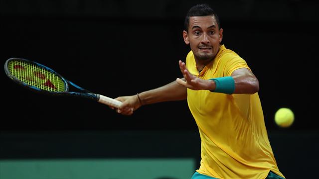 Kyrgios y Tsonga cumplen igualando para Australia y Francia las semifinales ante Bélgica y Serbia