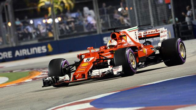 Singapur'da ilk cep Vettel'in
