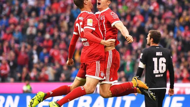 El Bayern, sin James, escapa de la crisis con goleada ante el Maguncia
