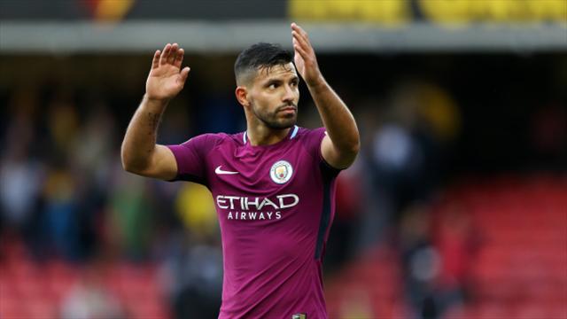 Manchester City getting ready to toast Sergio Aguero's scoring exploits