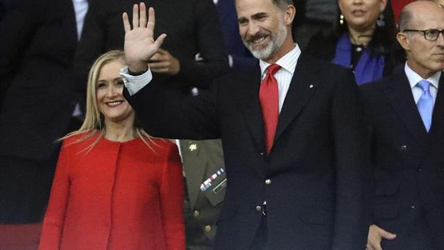 El rey Felipe VI preside el estreno del Wanda Metropolitano