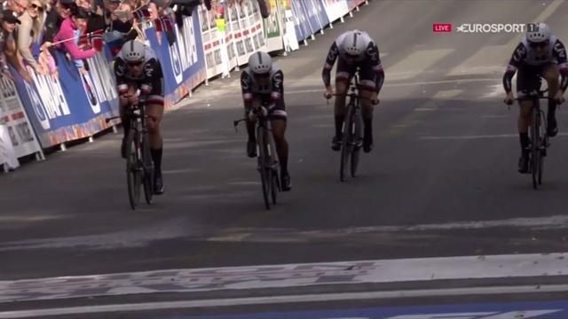 Il Team Sunweb vince l'oro mondiale nella cronosquadre femminile Il Team Sunweb vince l'oro mondiale nella cronosquadre femminile