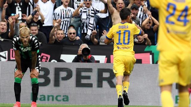 Dybala celebra con un triplete sus 100 partidos con el Juventus