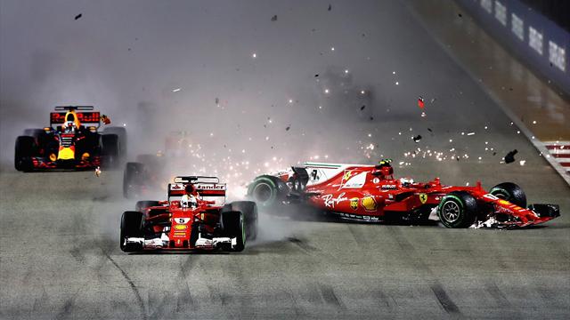 Disastro Ferrari, entrambe fuori alla prima curva! Hamilton ringrazia e vola nel mondiale