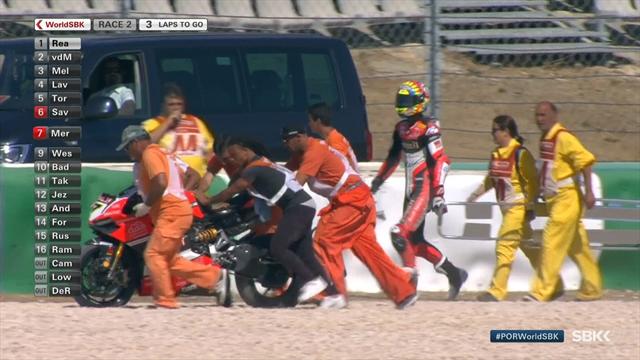 Davies crash all but hands title to Rea Davies crash all but hands title to Rea