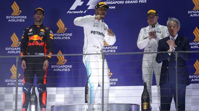 Hamilton: "Ha sido desafortunado para Ferrari, para nosotros una suerte"