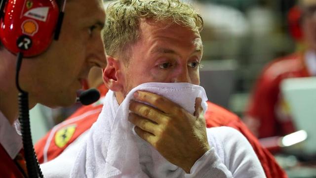 Vettel: "El coche estaba dañado y tenía que parar"