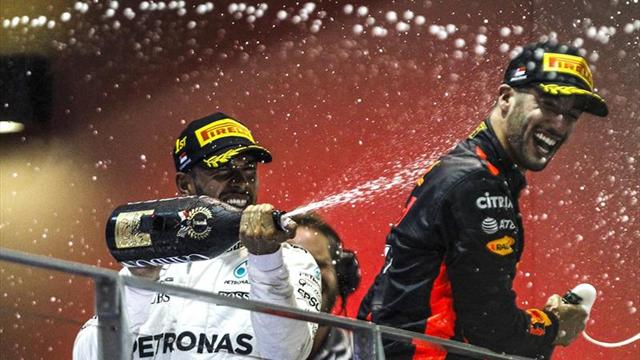 Hamilton reina en el caos