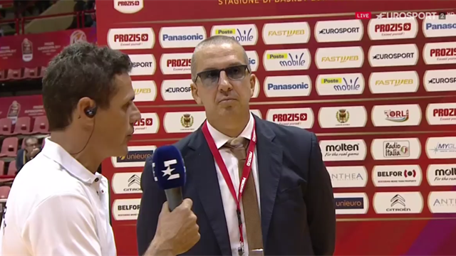 De Raffaele: "Buona base difensiva, contenti per aver raggiunto la finale" De Raffaele: "Buona base difensiva, contenti per aver raggiunto la finale"