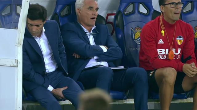 Le coach de Valence se claque en célébrant le but de son équipe