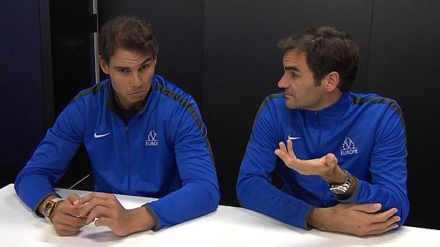 Nadal and Federer talk tactics ahead of doubles clash Nadal and Federer talk tactics ahead of doubles clash