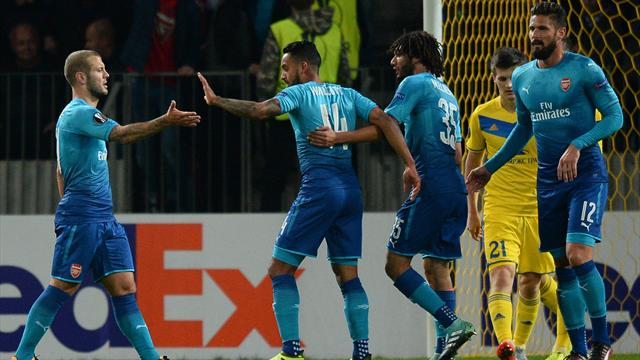 Wenger praises Wilshere's 'outstanding' contribution as Arsenal beat BATE