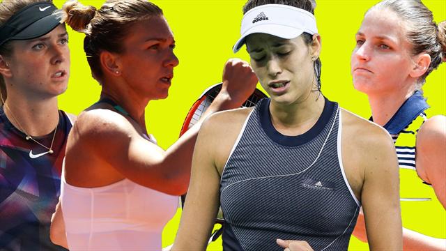 La lucha por arrebatar a Garbiñe el número uno: Cae Pliskova, avanzan Svitolina y Halep