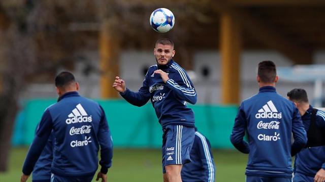 Llega Messi y Argentina entrena con plantel completo para enfrentar a Perú