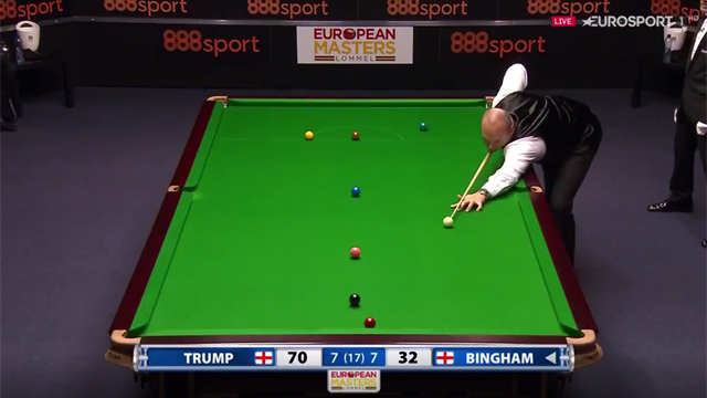 'He doesn't want that in!' - Bingham flukes an unwanted red 'He doesn't want that in!' - Bingham flukes an unwanted red