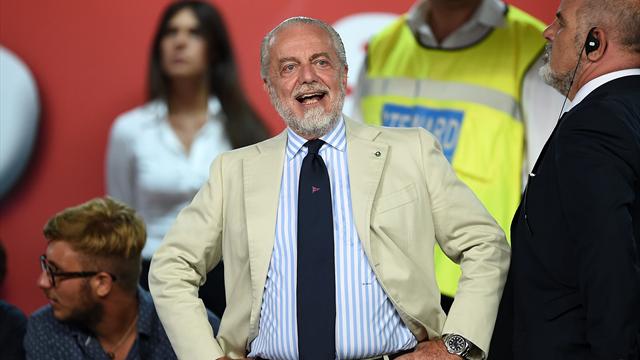 De Laurentiis: "E' il Napoli l'anti-Juve. Non scambiarei Sarri con Guardiola. La Var è utile"