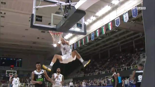 Dolomiti Energia Trento-ASVEL Lyon-Villeurbanne 85-75, gli highlights Dolomiti Energia Trento-ASVEL Lyon-Villeurbanne 85-75, gli highlights
