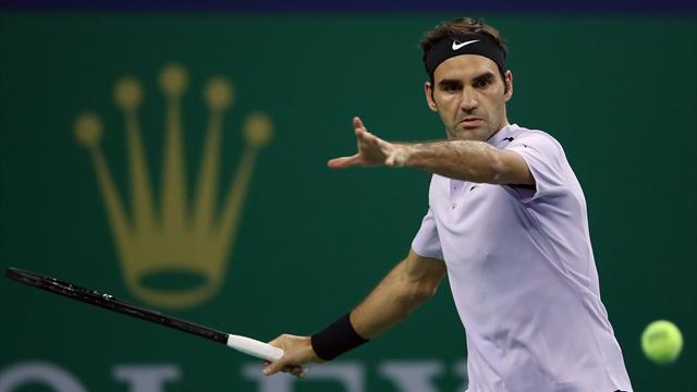 Masters 1.000 de Shanghái, Dolgopolov-Federer: Una hora de magia (4-6 y 2-6)