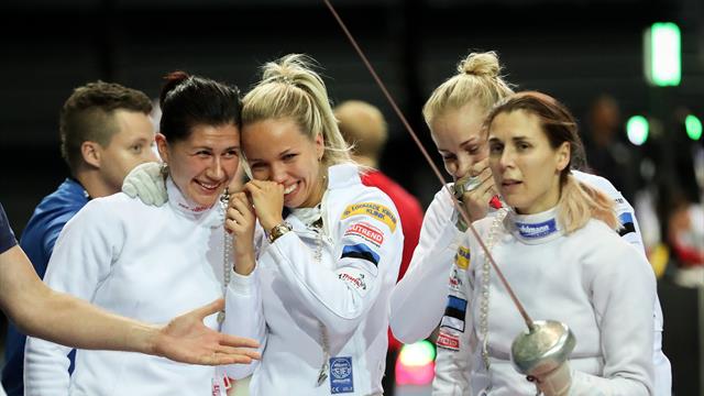 Les épéistes estoniennes sacrées championnes du monde