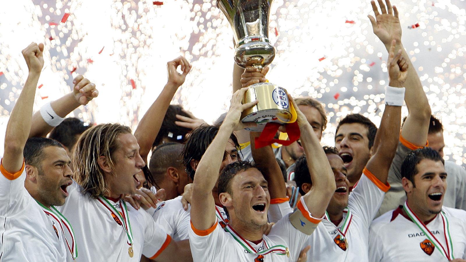 Coppa Italia alla Roma Coppa Italia 20062007 Calcio Eurosport