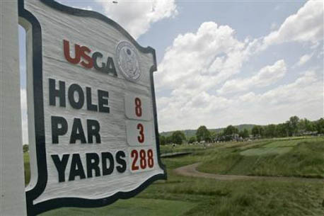 Oakmont hole eight, ASSOCIATED PRESS, GOLF