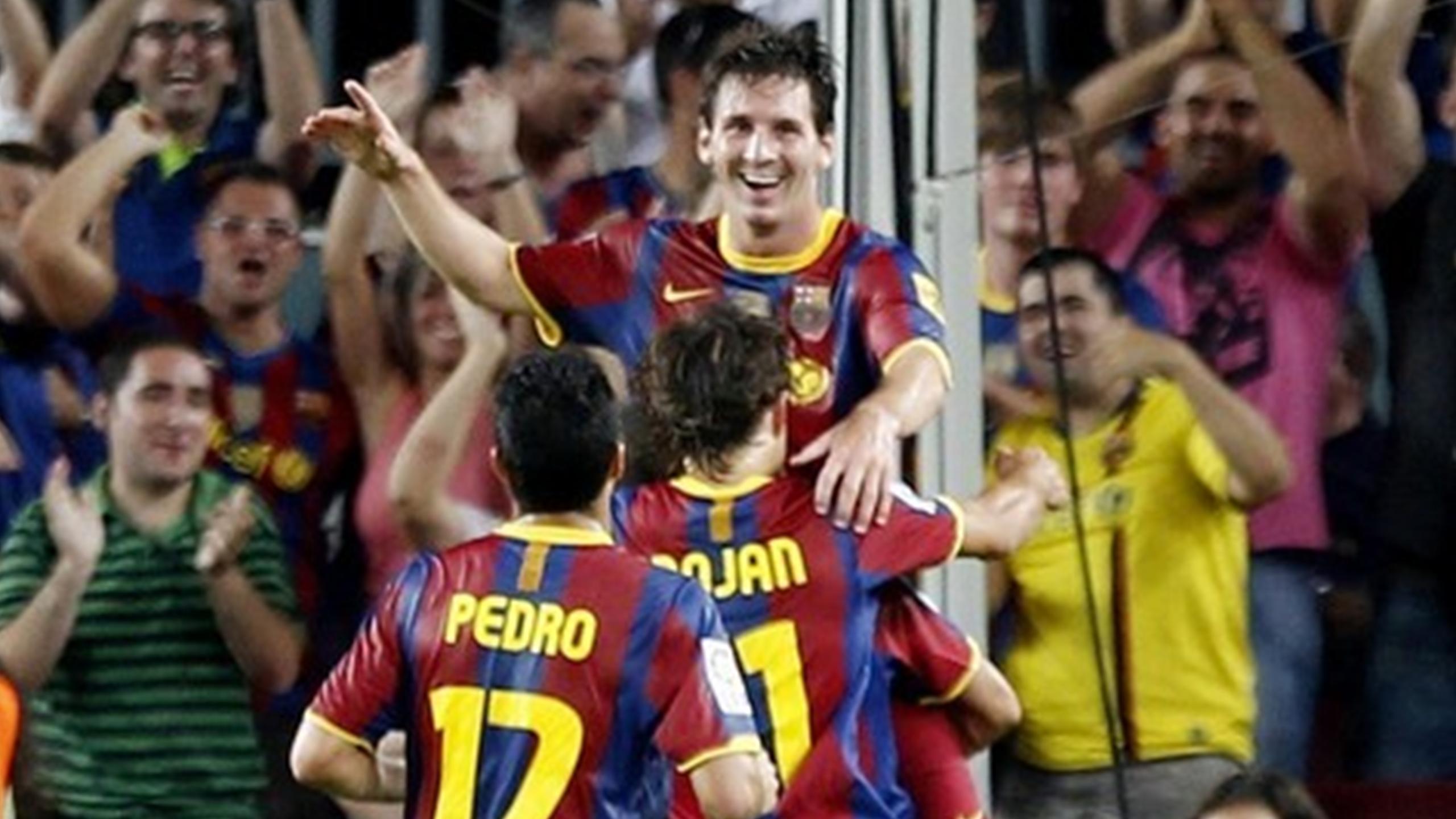 Messi treble as Barca win - La Liga 2009-2010 - Football ...
