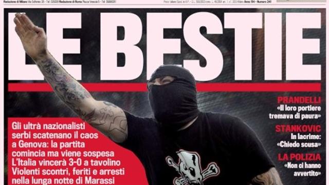 L'Italie sous le choc
