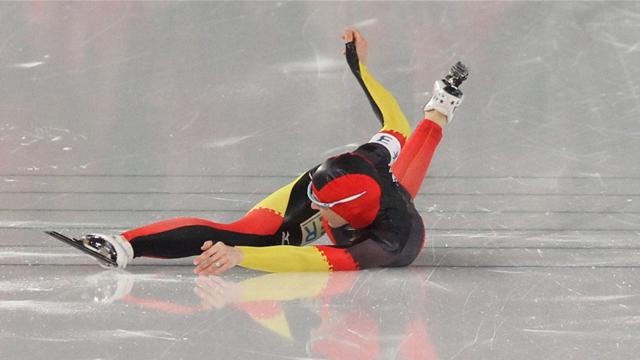 Olympia-Geschichte(n): Gold trotz Sturz für Friesinger-Postma und Co.
