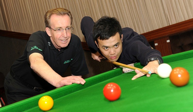 Terry Griffiths and Marco Fu