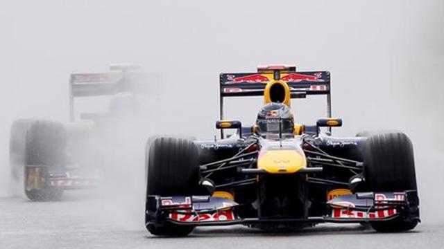Son tur Vettel'e yaradı